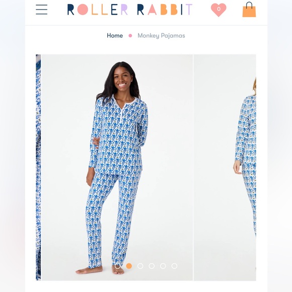 Roller Rabbit Other - Roller rabbit blue pajamas size small